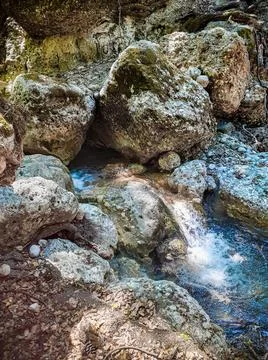 Water escaping 写真素材