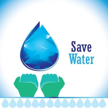 Water is essential Illustrazione stock