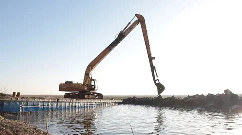 Water excavator Video stock 22573257