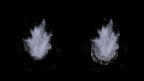 Water explosion 2. Three top cameras pack. Alpha included. Stock Footage 93825041