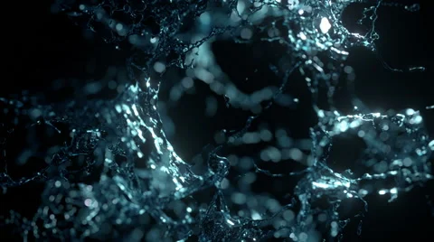 Water explosion on black Stock Footage 57509059