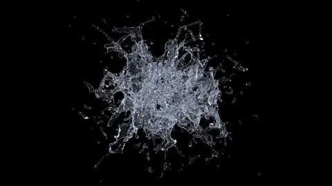 Water explosion Stock Illustration