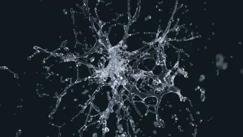 Water explosion Stock Illustration