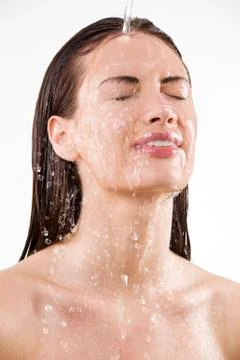 Water on face Stock Photos