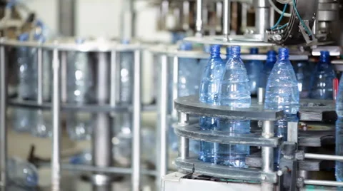 Water factory Stock Footage 1020123