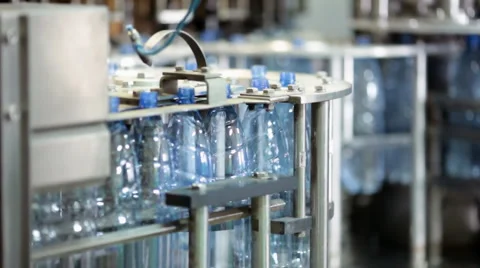 Water factory Stock Footage 1020228