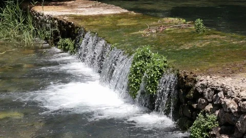Water Fall From Caesarea Philippi Vídeos de archivo 113345410