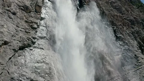 Water fall on cliff Stock Footage 233297287