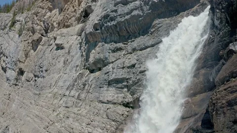 Water fall on cliff Stock Footage 233297812