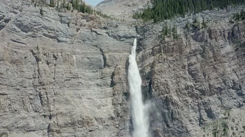 Water fall on cliff Stock Footage 233298718