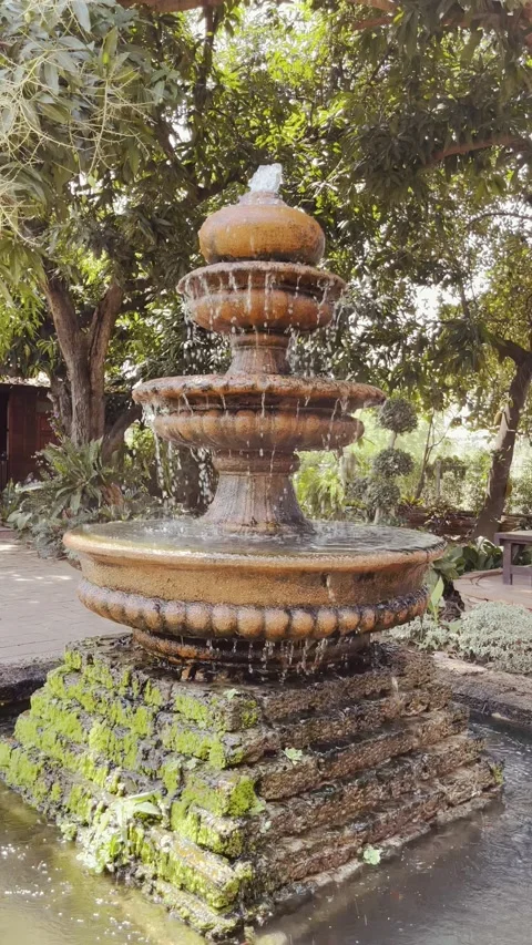 The water fall in coffee shop. Stock Footage 149861715