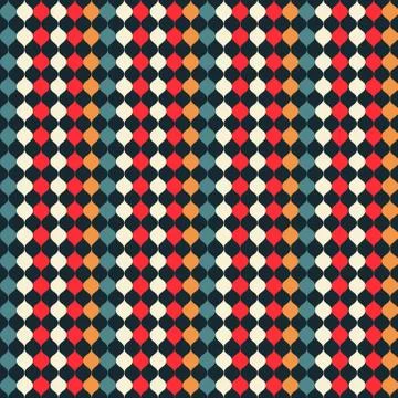 Water fall colours seamless pattern Stock Illustration