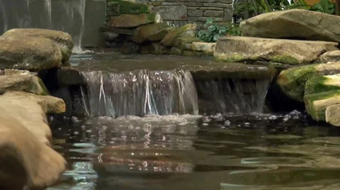 Water fall garden Stock Footage 33666883