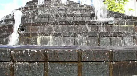 Water Fall man made Video stock 12746449
