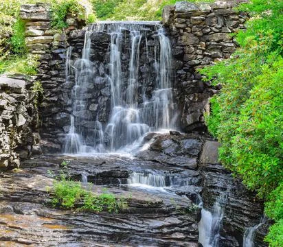 Water fall at moore state park, Stock Photos