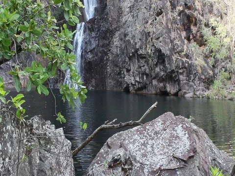 WATER FALL IN THE NT Stock Footage 100386817