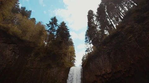 Water Fall Pan Down Video stock 37386520