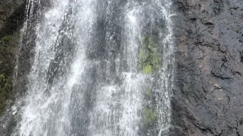 Water Fall Pollock Pines 1695 Video stock 165367715