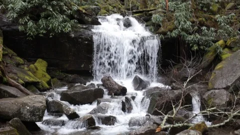 Water fall with stream 動画素材 87745221