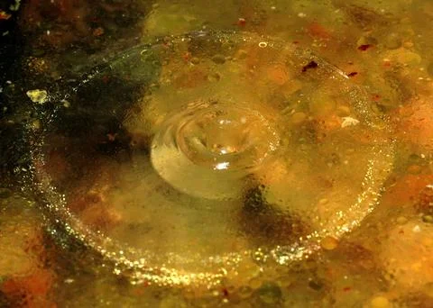 Water fall on the surface Stockfoto's