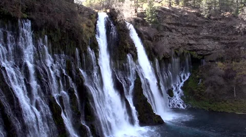 Water Fall Wide Shot Stock Footage 32920963