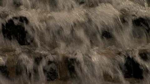 Water Falling Down A Fountain Stock Footage 40766349