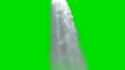 Water falling Effects green screen stock video Stock Footage 268814228