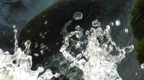 Water falling from a great height Stock Footage 62294680