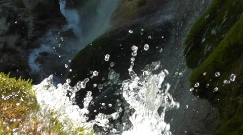 Water falling from a great height Stock Footage 62295072