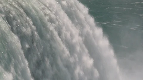 Water Falling Over Niagara Falls Stock Footage 91735857