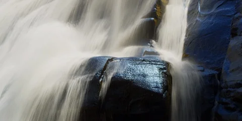 Water falling over the rocks Stock Footage 103819932