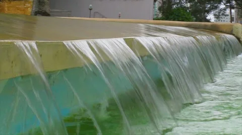 Water falling - slow motion 60p to 30p v3 Stock Footage 7743657