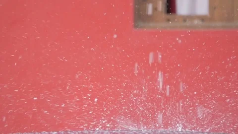 Water Falling In Slow Motion Stockbeeldmateriaal 74491394