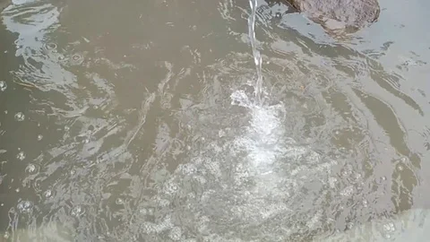 Water Falling at Slow Motion Stock Footage 110192982