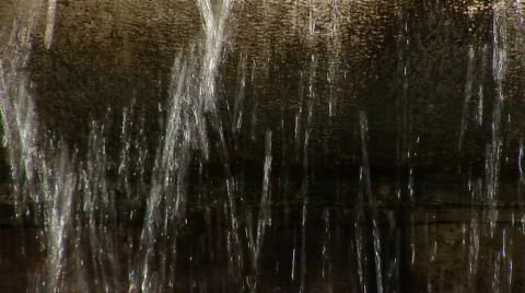 Water falling stone Stock Footage 473781