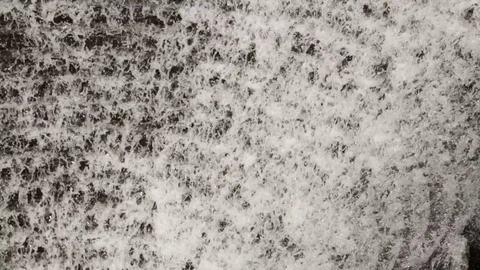 Water falling stone stairs closeup chute background Stock Footage 79365379