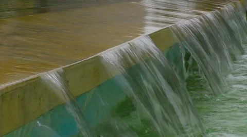 Water falling version 3 Stock Footage 7732671