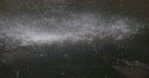 Water falling from a waterfall, 4K Stock Footage 246389480