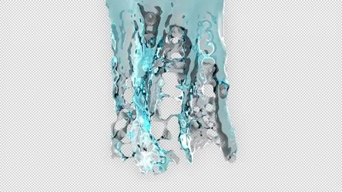 Water Falls Alpha Channel Stock Footage 157274850