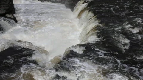 Water falls, hogs back, Ottawa, Ontario, Canada, Stock Footage