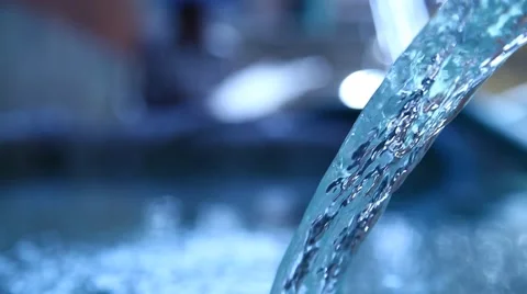 Water falls in Moon Light Stock Footage 43800168