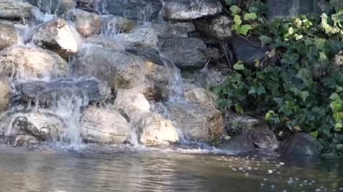 Water falls into the nature Stock Footage 170224888