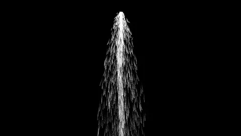 Water falls slow motion. waterfall animation. Видео 340969451