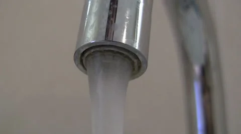 Water from faucet Stock Footage 6531384
