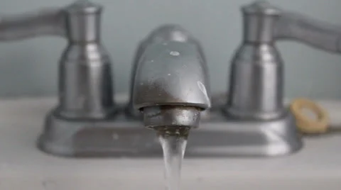 Water Faucet Stock Footage 33848243