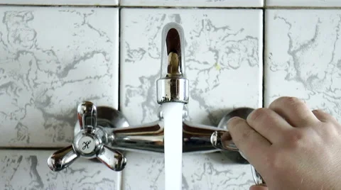 Water faucet Stock Footage 42998017