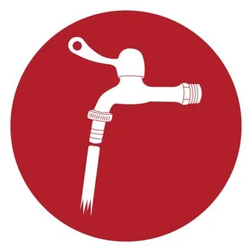 Water faucet icon Stock Illustration
