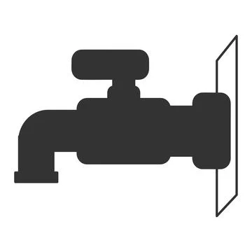 Water faucet icon vector Stock Illustration