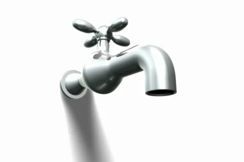 Water Faucet Loopable NTSC Video stock 474239