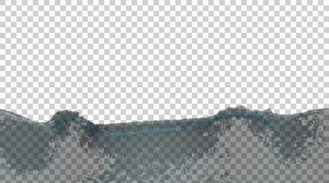 Water filling simulation with alpha channel Stock Footage 43411652